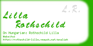 lilla rothschild business card